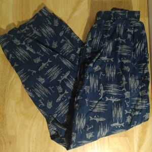 Columbia Fish Pattern Lightweight Sweatpants Joggers